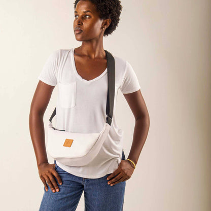 Round Mini Vegan Leather Shoulder Bag - Vegan Leather Purse